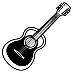 Fototapeta premium Retro Music Guitar Icon