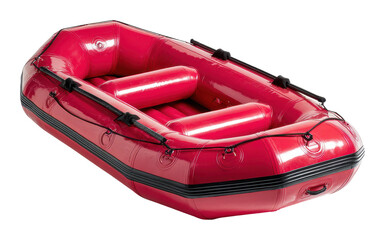 Exciting rafting adventure river rapids action environment aerial view water sports isolated on transparent background