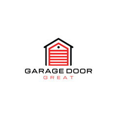 Garage door logo design creative idea inspiration