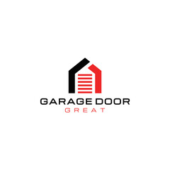 Garage door logo design creative idea inspiration