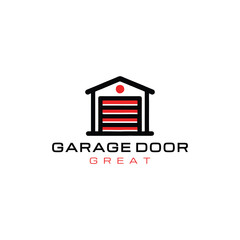 Garage door logo design creative idea inspiration