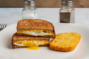 fried egg melt sandwich