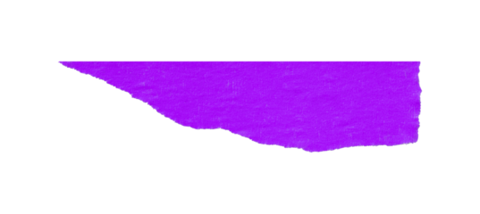 Single purple tape isolated on transparent background