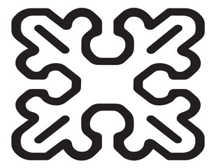 Elegant carpet floor mat symbol in 2D vector