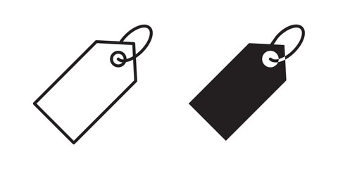 Offer Tag icon , Vector illustration with stroke and fill on a white background.