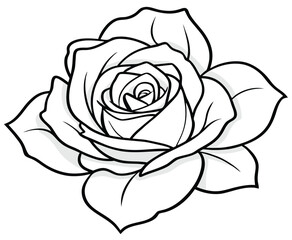 Black rose vector illustration with a seamless floral pattern design, perfect for vintage nature art decoration