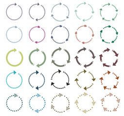 Obraz premium circle arrow icon vector illustration