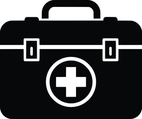 Obraz premium Vector Camping Tools in First Aid Kit