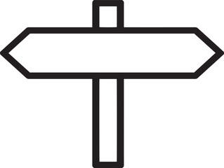 Fototapeta premium Flat vector of road signpost icon illustration