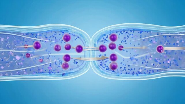 Microscopic view revealing plasmodesmata channels in cell walls, facilitating transport and communication between adjacent plant cells through molecular exchange
