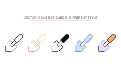 Shovel icon design with white background stock illustration