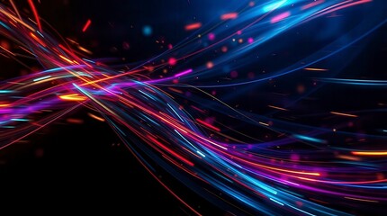 Obraz premium Abstract Light Trails in Motion