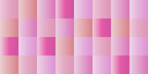 soft ombre seamless vector background with modern gradient pink violet square tiles ideal for wrapping fabric branding or stationery © pani_Nadichka