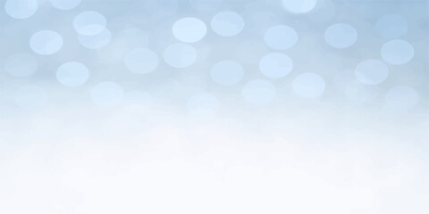 Glowing blue bokeh background with festive lights and soft blurred texture