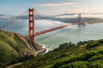 Fototapeta premium Golden Gate Bridge San Francisco Scenic View