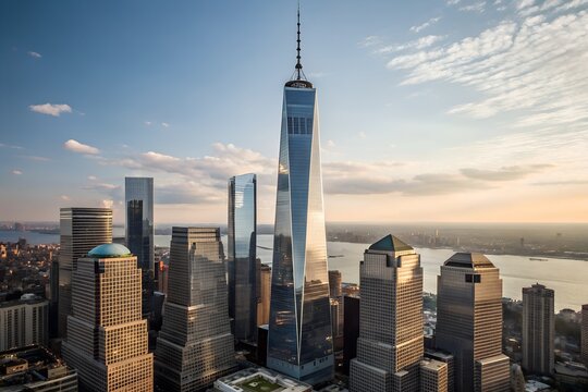 New York City Skyline with One World Trade