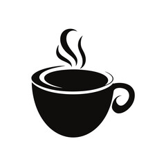 Cup of coffee. Coffee cup icon vector. Coffee icon illustration.
