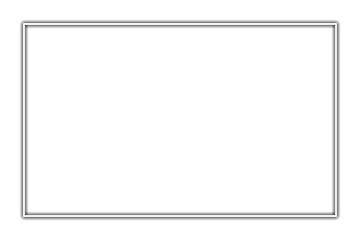 Minimal White Rectangle Frame on PNG Background – Simple Geometric Border Design