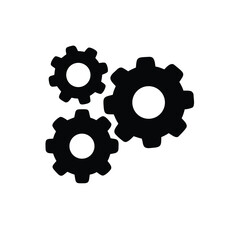 3D Gear Wheels and Cogs Vector for Industrial and Mechanical Concepts