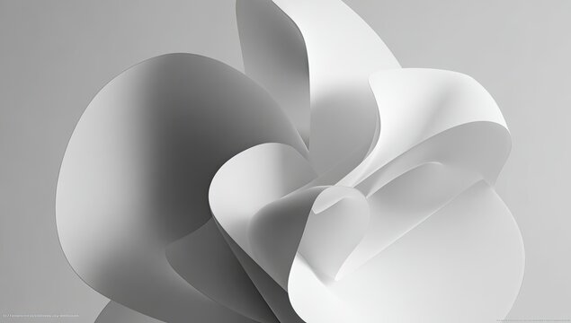 Abstract grayscale shapes