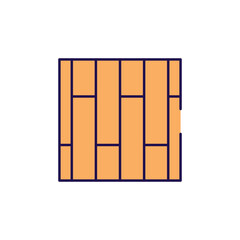 Floor Tiles icon design with white background stock illustration