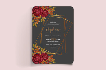 BRIDAL SHOWER FLORAL INVITATION TEMPLATE