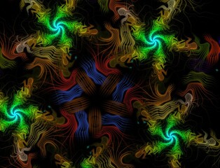 Imaginatory fractal abstract background Image