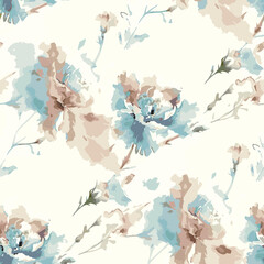 Art  vintage,abstract,floral pattern soft colors