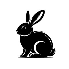 Playful Fluffy Bunny Rabbit Cartoon Vector Illustration