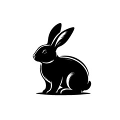 Cute Happy Bunny Rabbit Cartoon Vector Illustration