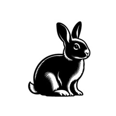 Adorable Cute Bunny Rabbit Cartoon Vector Illustration