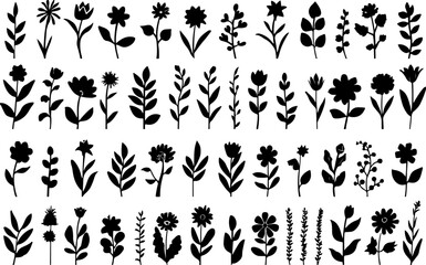 Obraz premium Botanical Silhouette Collection