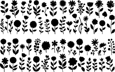 Botanical Silhouette Collection" vector bundle