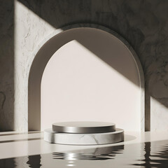 Product Showcase Stage Background with Soft Lighting