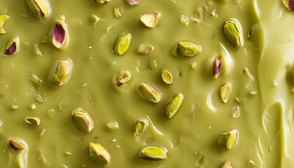 texture material of pistachio fruit cake dessert