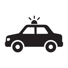 Fototapeta premium Law Enforcement Vehicle – Police Car Icon Vector