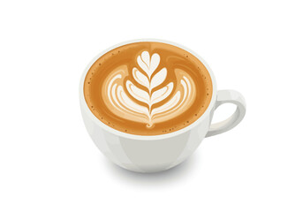 A cup of coffee with latte art