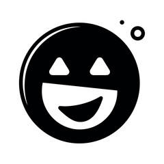 Reaction Emoji with Video Icon Vector Illustration