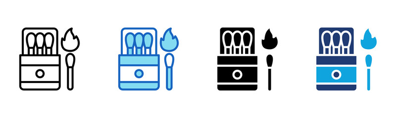 Match icon Multi Style Vector Illustration