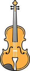 Simple illustration of a classic violin.
