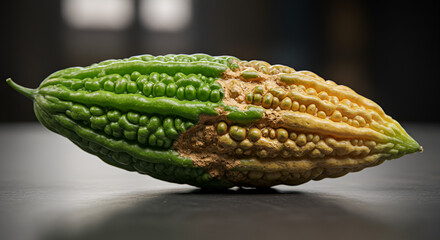 Shriveled Bitter Melon from Viral Infection