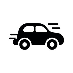 Toy Car in Motion Icon Vector Illustration