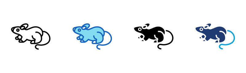 Rats icon Multi Style Vector Illustration