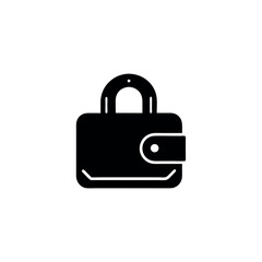 Wallet Seed Phrase Lock Logo Vector Illustration