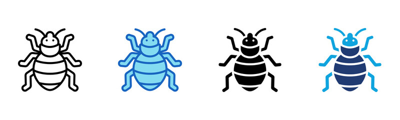 Bedbug icon Multi Style Vector Illustration