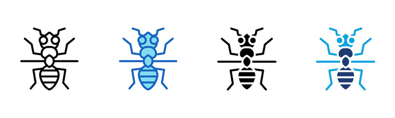 Formicidae icon Multi Style Vector Illustration