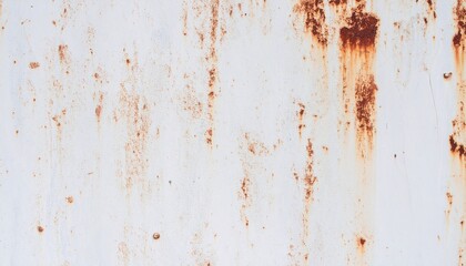 Fototapeta premium Corrosive rusty on old iron white, Rust grunge texture.