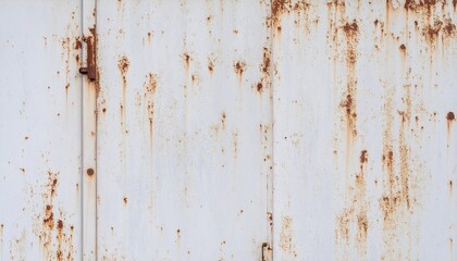 Obraz premium Corrosive rusty on old iron white, Rust grunge texture.