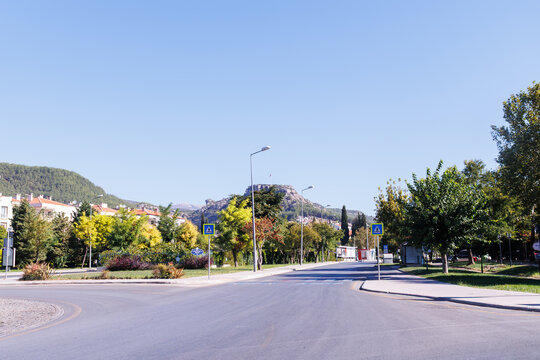 City center of Mugla and intersection of Zubeyde Hanm road and Hasan Ali Yucel road, 25 September 2022