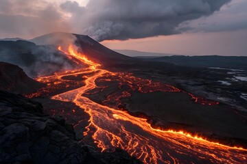 Volcanic Cinders Glow